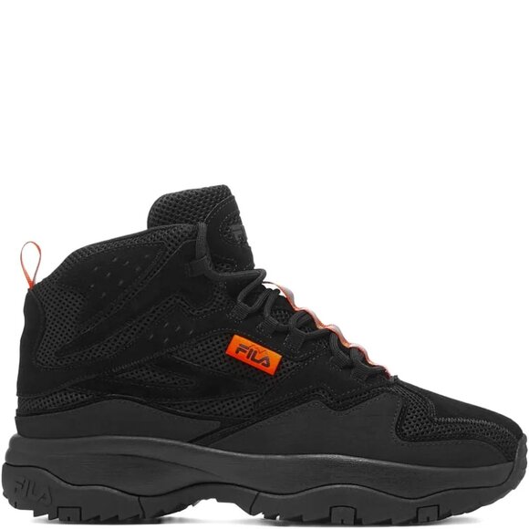 Fila Ranger Boot Mid-Top Suede Shoes Black / Orange 1BM01277-001 Mens Size 10.5 - Picture 10 of 14